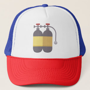 Oxygen tank - scuba tank truckerkappe