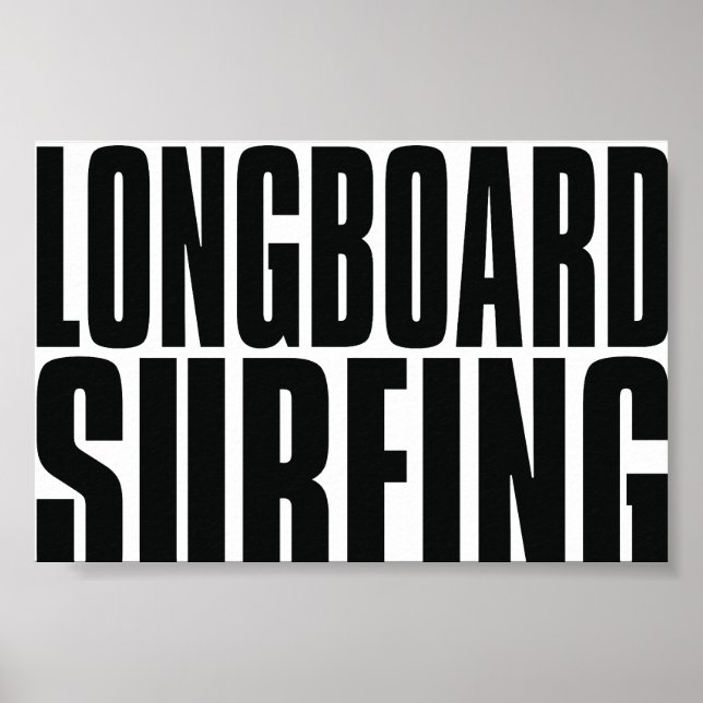 Oxygentes Langboard Surfposter Poster (Vorne)