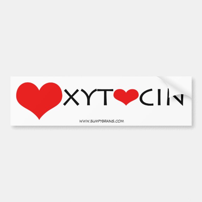 Oxytocin Bumper Autoaufkleber (Vorne)