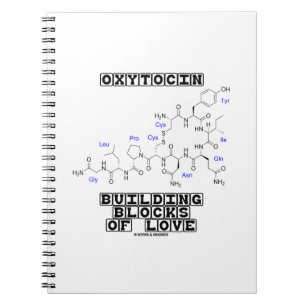 Oxytocin-Gebäude-Blöcke der Liebe (Chemie) Notizblock