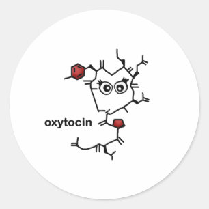 Oxytocin Runder Aufkleber