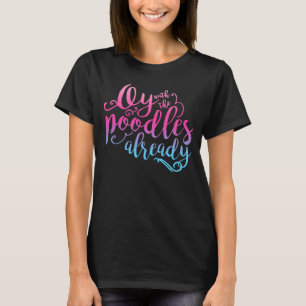 Oy mit dem Pudel-bereits schwarzen Trägershirt T-Shirt