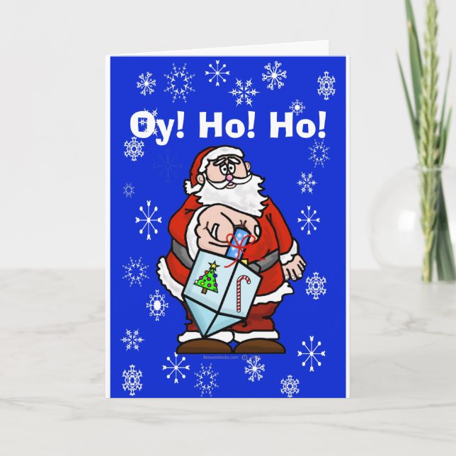 Oy Oy Chrismukkah Grußkarte Karte (Vorderseite)