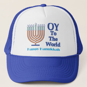 Oy-to-the-World-Happy-Hanukkah Truckerkappe