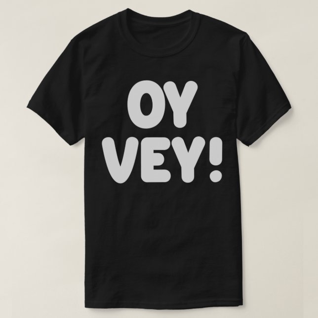 Oy Vey Jewish Yiddish Quote Kosher Gym Workout Han T-Shirt (Design vorne)