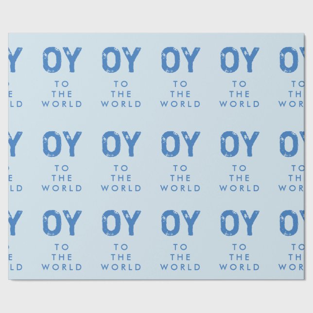Oy zum Weltchanukka-Packpapier Geschenkpapier (Saum)