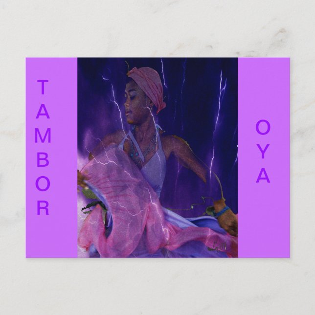 OYA DANCING BY LIZ LOZ POSTKARTE (Vorderseite)