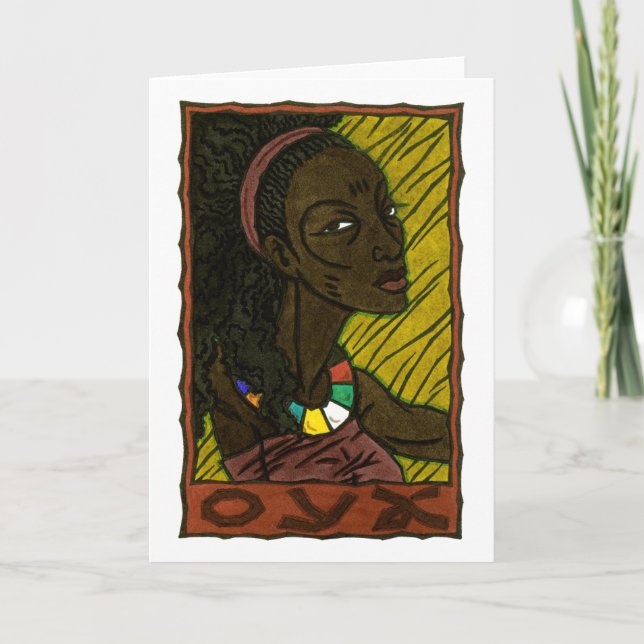 Oya Greeting Card Karte (Vorderseite)