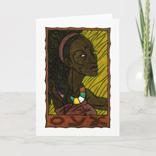 Oya Greeting Card Karte (Vorderseite)
