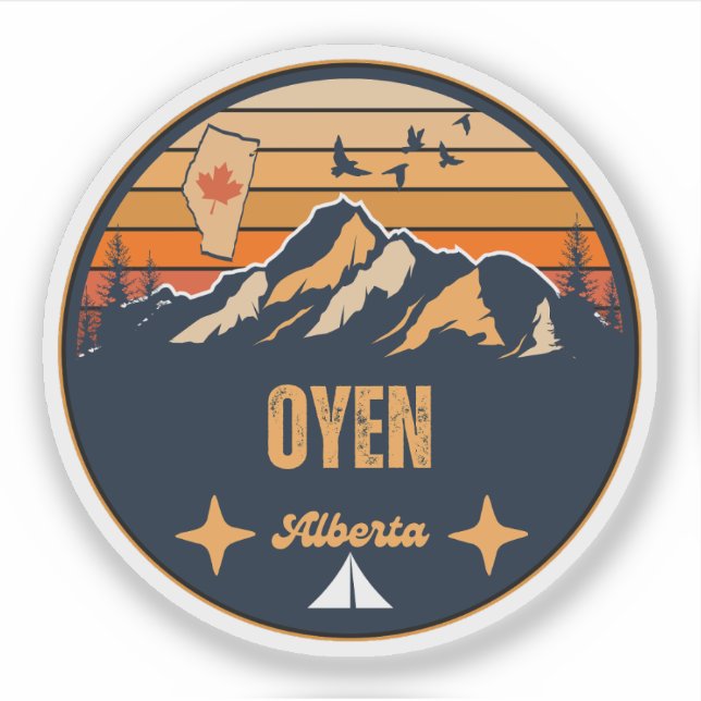 Oyen, Alberta Aufkleber (Vorderseite)