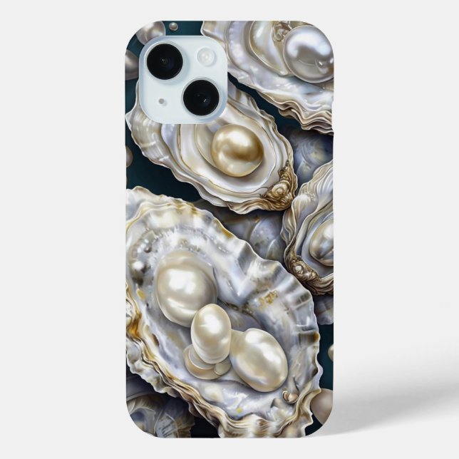 Oyster and Pearl Traditional Case-Mate Iphone Case (Rückseite)