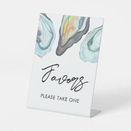 Oyster Bar Hochzeitsgünstlinge-Tisch Sockelschild