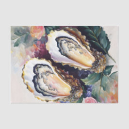 Oyster Floral Art Seidenpapier