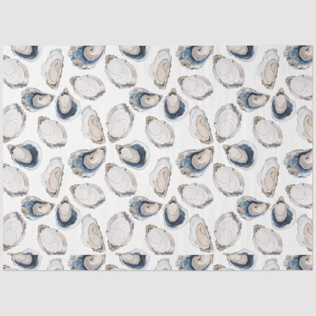 Oyster-Halbwertszettel der Muschel Seidenpapier (Vorderseite)