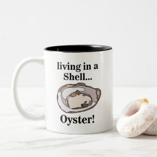 Oyster Muschel Funny Zweifarbige Tasse