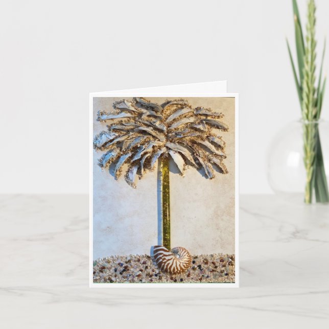 Oyster Palm sort une carte Shell Nautilus (Devant)