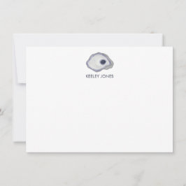 Oyster-Personalisierte Flachnotierkarte Mitteilungskarte