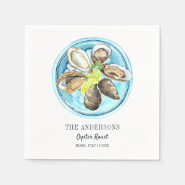 Oyster Roast Birthday Summer Serviette