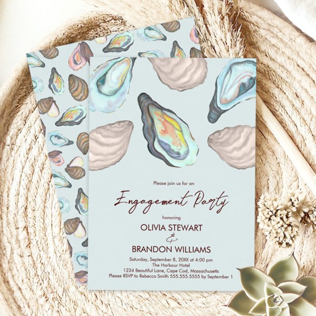 Oyster Roast Coastal Wedding Engagement Party Einladung (Von Creator hochgeladen)