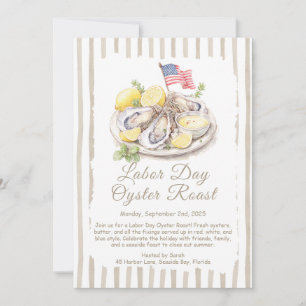 Oyster Roast Einladung Patriotische Küste am Arbei