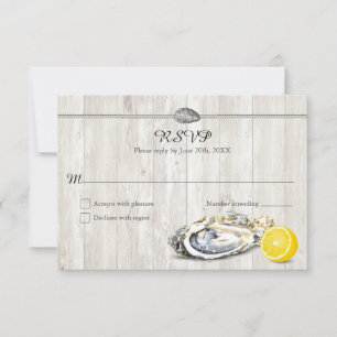 Oyster Roast Seafood Parti nautique RSVP Réponse