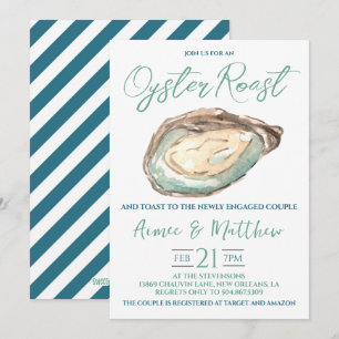 Oyster Roast Verlobung Einladung