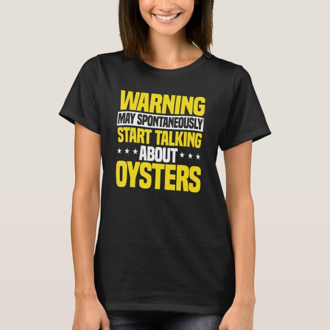 Oyster Shucker Meeresfrüchte Muscheln T-Shirt (Vorderseite)