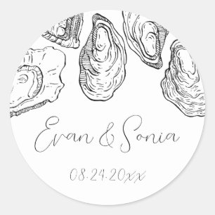 Oyster Shucking Party Stickers