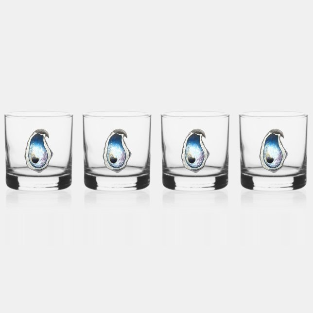 Oyster Whiskey Glass - 4 Set Whiskyglas (Vorderseite)