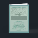 Oystercatcher Brother Birthday Card Karte<br><div class="desc">Herzlichen Glückwunsch zum Geburtstag all diesen Brüdern da draußen.</div>