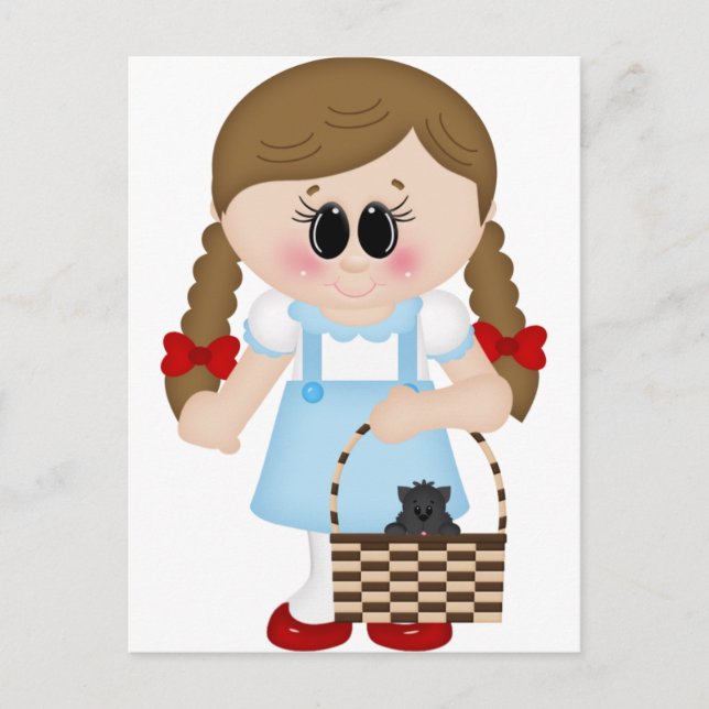 oz dorothy und toto postkarte (Vorderseite)