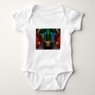 Oz-Fraktalkunst betrachten Baby Strampler