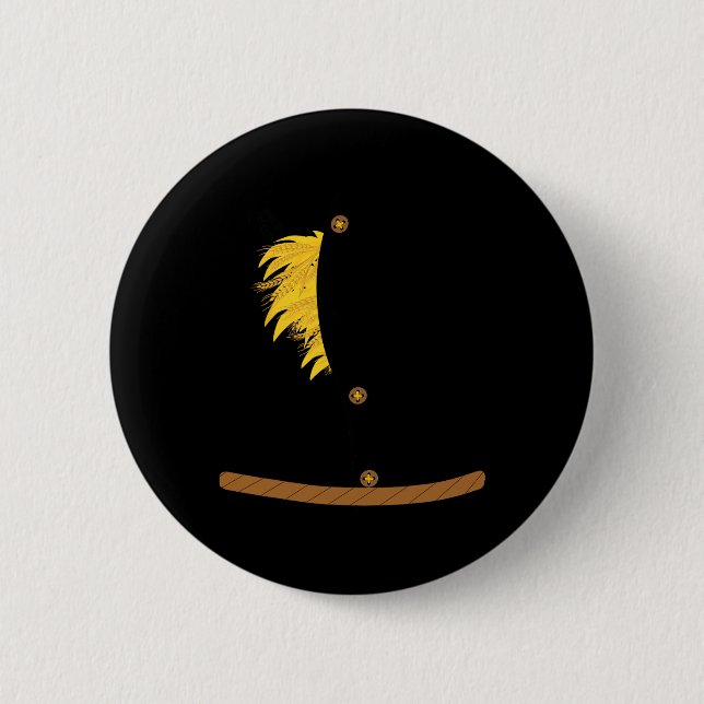 OZ Halloween Scarecrow Kostüm Kunst-Spaß-Zauberer Button (Vorderseite)