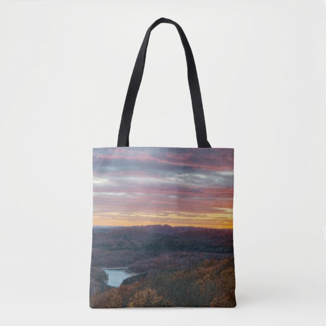 Ozark Berge Herbst Sonnenuntergang Tag Tasche (Vorderseite)