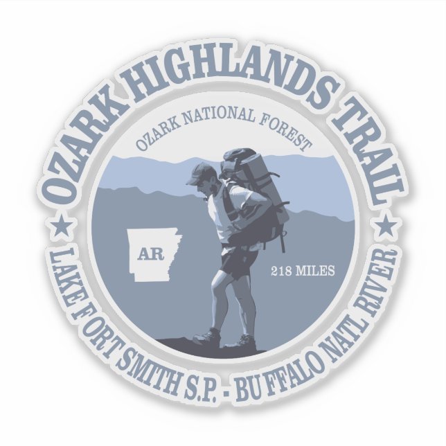Ozark Highlands Trail (BG) Aufkleber (Vorderseite)
