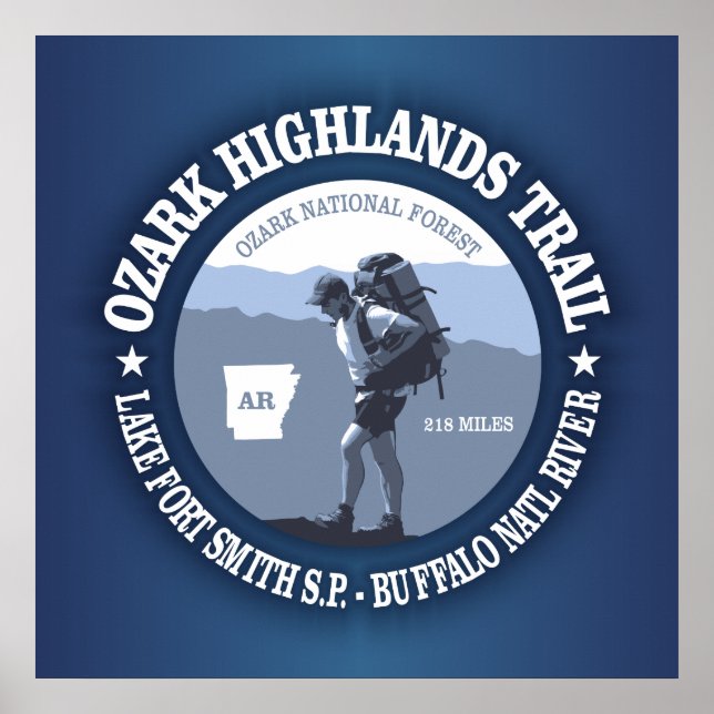 Ozark Highlands Trail Poster (Vorne)