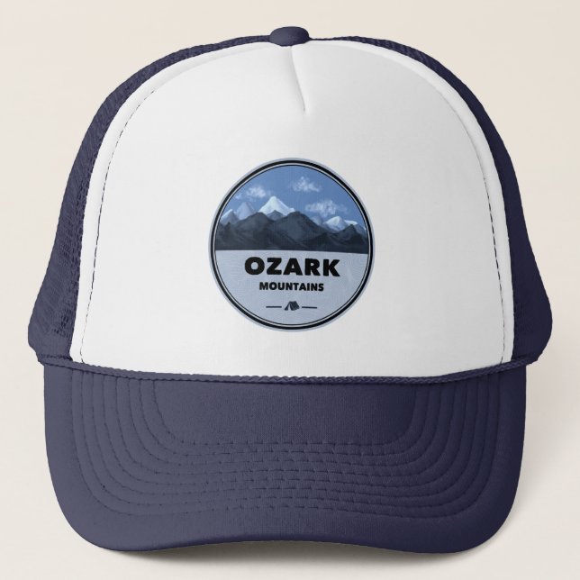 Ozark Mountains Camping Truckerkappe (Vorderseite)