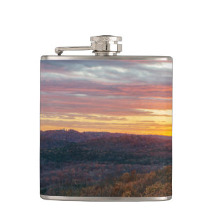 Ozark Mountains Herbst Sonnenuntergang Flachmann