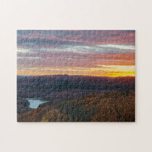 Ozark Mountains Herbst Sonnenuntergang Jigsaw Puzz