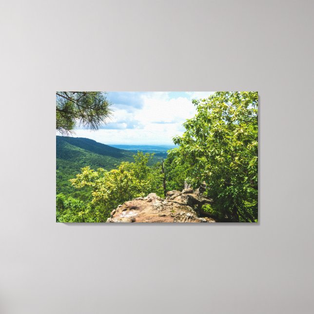 Ozark National Forest Cliff View Leinwanddruck (Vorderseite)