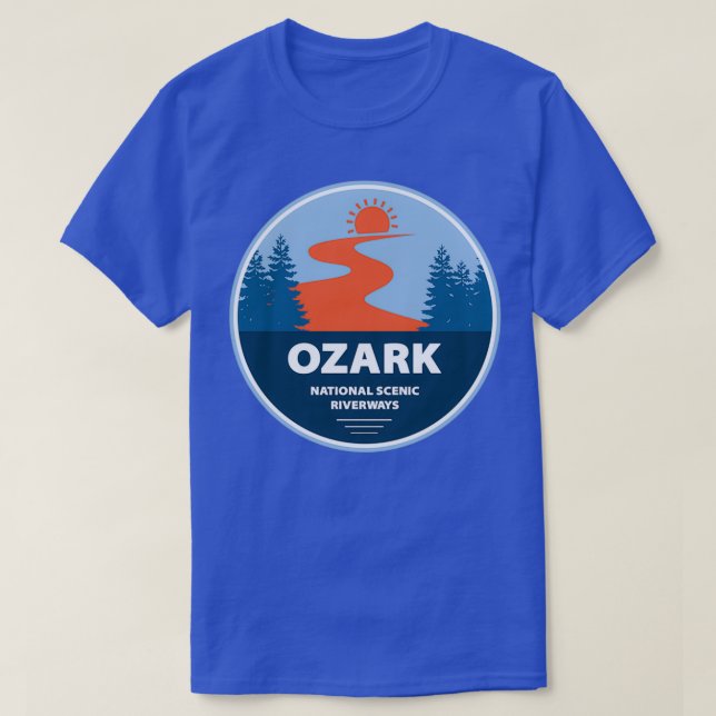 Ozark National Landschaftlich Riverways T-Shirt (Design vorne)