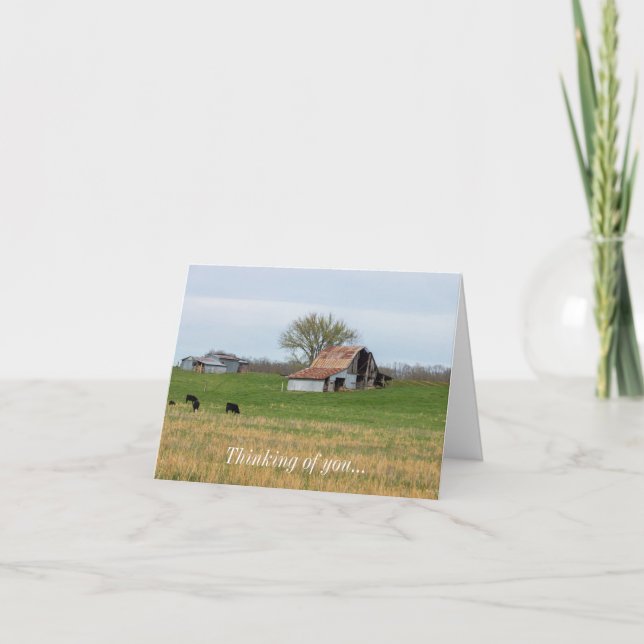 Ozark Old Farm Denken Sie an Ihre Karte (Vorderseite)