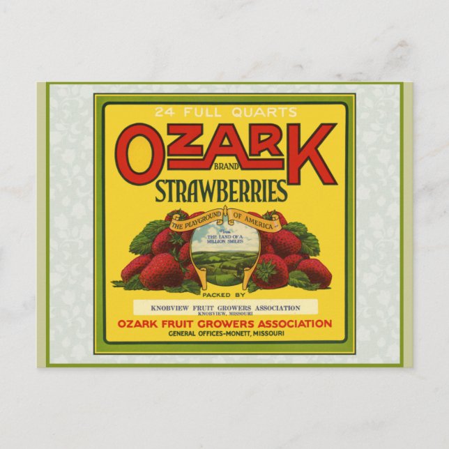 Ozark Strawberries Postkarte (Vorderseite)