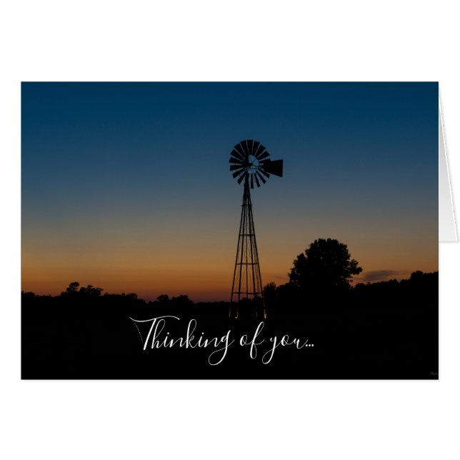 Ozark Windmill denken Sie Sonnenuntergang (Vorderseite (Horizontal))