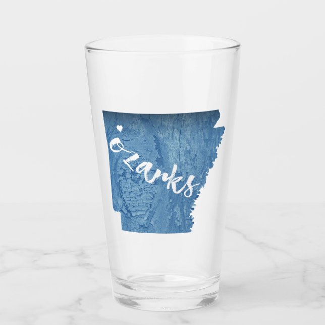 Ozarks, Arkansas-Holzkörner Glas (Vorderseite)