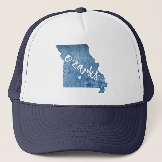 Ozarks, Missouri-Holzkörner Truckerkappe (Vorderseite)