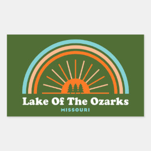Ozarks-Regenbogen Rechteckiger Aufkleber