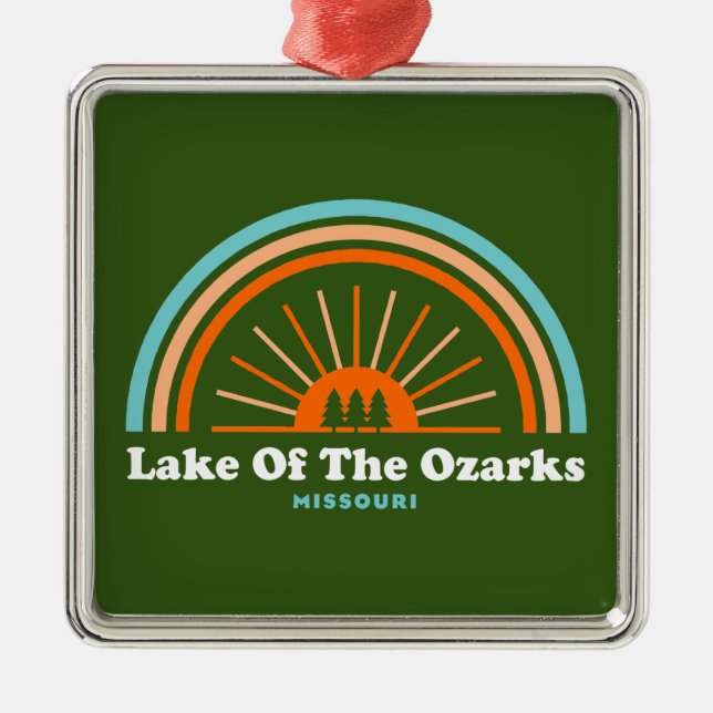 Ozarks-Regenbogensee Ornament Aus Metall (Vorne)