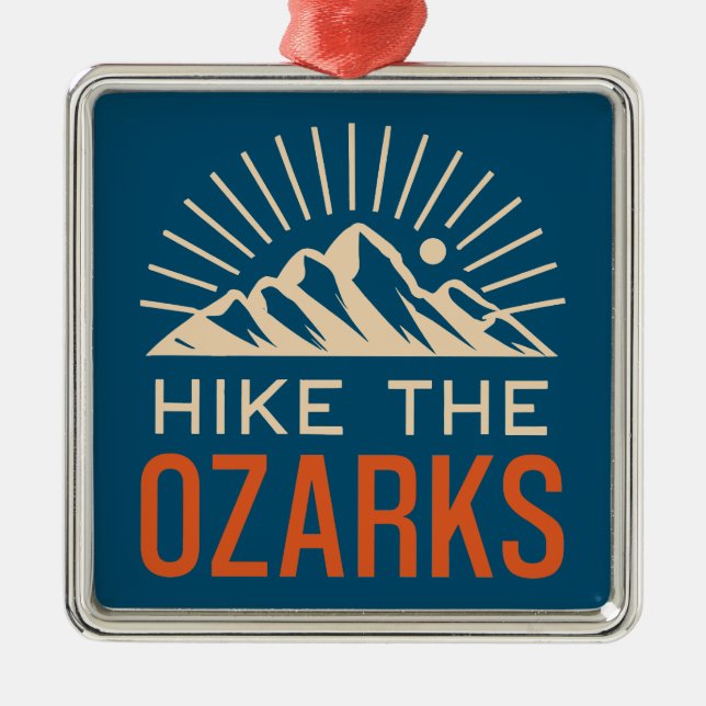 Ozarks Sonnenbrand Ornament Aus Metall (Vorne)