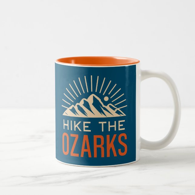 Ozarks Sonnenbrand Zweifarbige Tasse (Rechts)